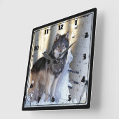 Wolf Vierkante Klok (Hoek)