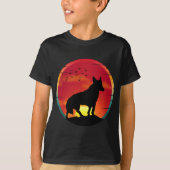 Wolf Vintage Sunset T-shirt (Voorkant)