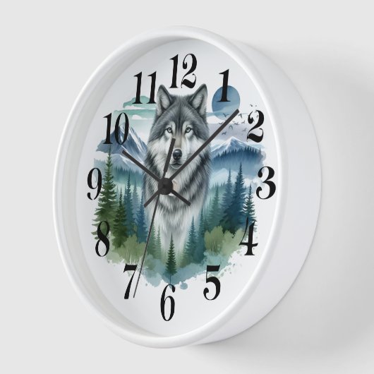 Wolf Wall Clock (Hoek)