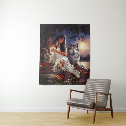 wolf wandkleed (In situ)