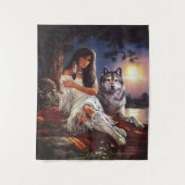 wolf wandkleed (Voorkant)