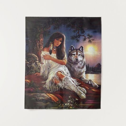 wolf wandkleed (Voorkant)