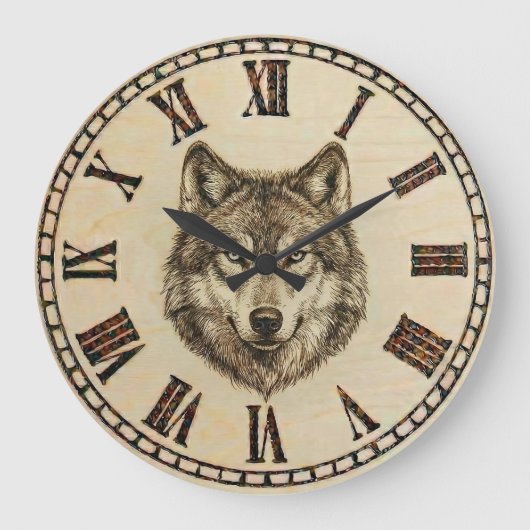Wolf Wandklok Grote Klok (Voorkant)