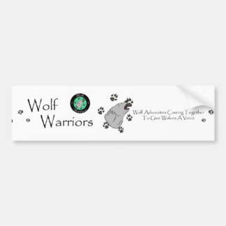 Wolf Warriors Bumpersticker