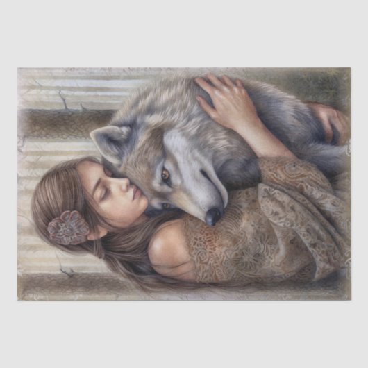 Wolf Waterverf Tissue Paper Tissuepapier (Voorkant)