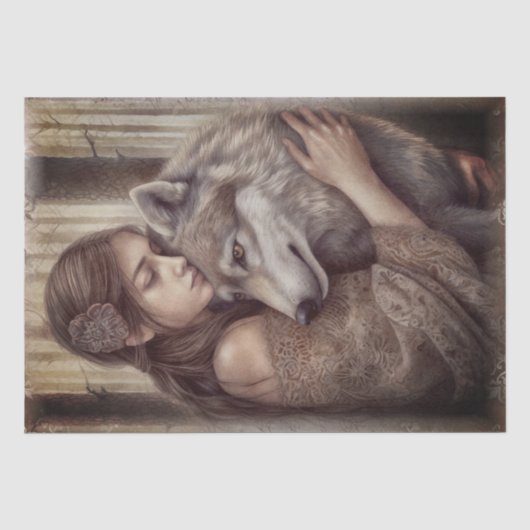 Wolf Waterverf Tissue Paper Tissuepapier (Voorkant)