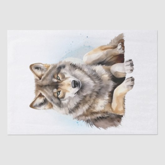 Wolf Waterverf Tissuepapier (Voorkant)