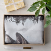 Wolf Waterverf Tissuepapier (Geschenk)