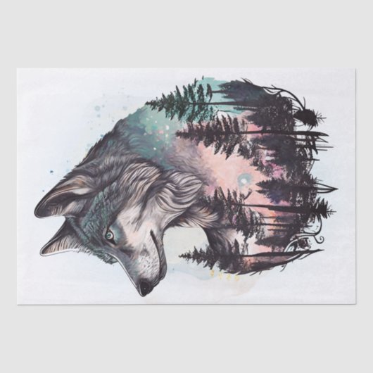 Wolf Waterverf Tissuepapier (Voorkant)