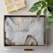 Wolf Waterverf Tissuepapier (Geschenk)