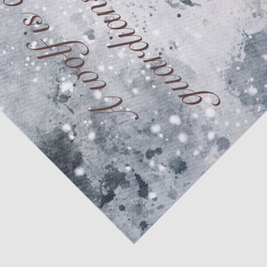 Wolf Waterverf Tissuepapier (Detail)