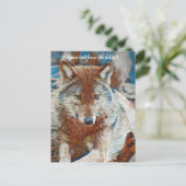 Wolf Wenskaart Briefkaart (Staand voorkant)