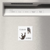 Wolf Werewolf Clean Dirty Dishwasher Magneet (Insitu (Vaatwasser))