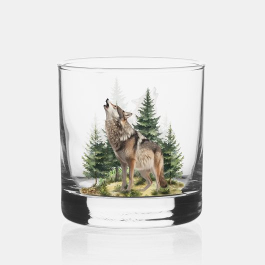 Wolf Whisky Glas (Achterkant)