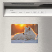 Wolf Wild Animal Loving Portrait Magneet (Insitu (Vaatwasser))