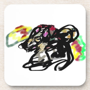 Wolf wild herfst bier onderzetter