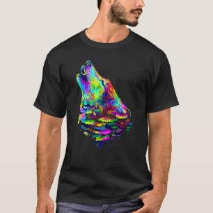 Wolf Wildlife Colorful Wolven Wild Animal T-shirt