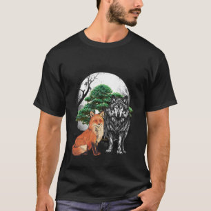 Wolf Wolven Vos Vossen Wilde Dieren Bosdieren  T-shirt