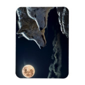 Wolf Wolves Howling bij de Full Moon Fridge Magn Magneet (Verticaal)