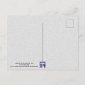 Wolf Wolves Moon Whimsical Waterverf Briefkaart (Achterkant)