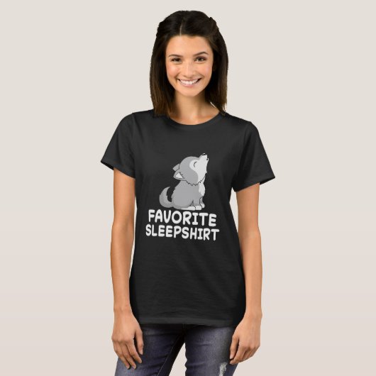 Wolf Wolves Nap Howl Slaap T-shirt (Voorkant volledig)