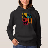 Wolf wolves Retro Design Hoodie (Voorkant)