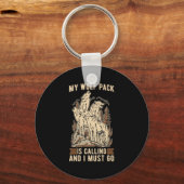 Wolf Wolves Sleutelhanger (Voorkant)