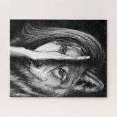 Wolf Woman Jigsaw Puzzle Emotion - Peinture (Horizontal)
