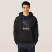 Wolf Women Girls Wolf Hoodie (Voorkant volledig)