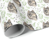 Wolf Wrapping Paper Cadeaupapier (Rol Hoek)