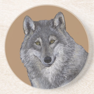 Wolf Zandsteen Onderzetter