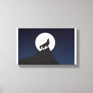 Wolf Zazzle_Growshop. Canvas Afdruk