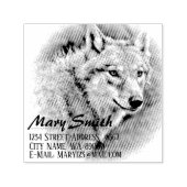 Wolf Zelfinktende Stempel (Design)
