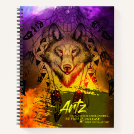 Wolf Zen Art/Sketch Book (Zacht Hoesje) Notitieboek