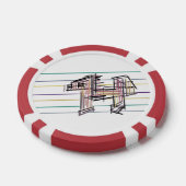 Wolf zomer vreugde poker chips (Enkel)