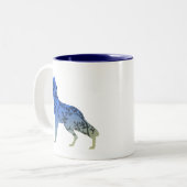 wolfboom tweekleurige koffiemok (Voorkant links)