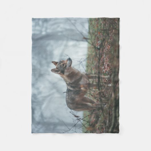 Wolfdog Fleece Blanket (Voorkant)