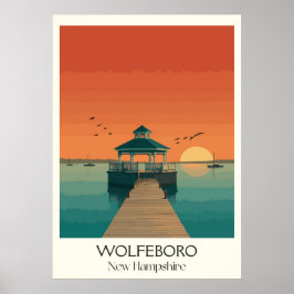 Wolfeboro New Hampshire Lake Sunset Poster