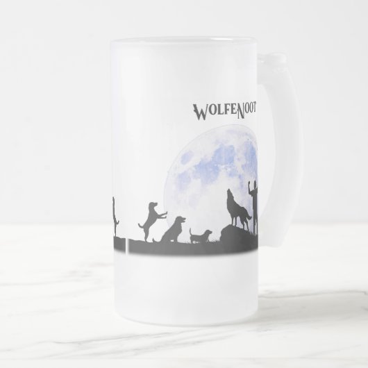 WolfeNoot Matglas Bierpul (Voorkant rechts)