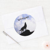 Wolfenoot Ronde Sticker (Envelop)