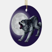 Wolfe's Wolf Keramisch Ornament (Rechts)