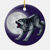 Wolfe's Wolf Keramisch Ornament (Achterkant)