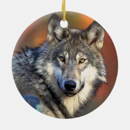 Wolffoto Keramisch Ornament (Achterkant)