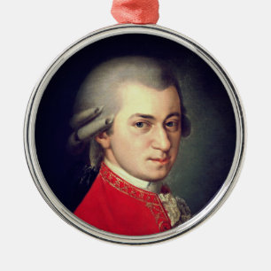 Wolfgang Amadeus Mozart 1819 - Barbara Krafft Metalen Ornament