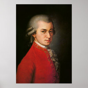 Wolfgang Amadeus Mozart Art Poster