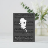 Wolfgang Amadeus Mozart Briefkaart (Staand voorkant)