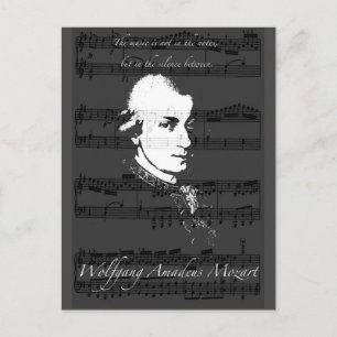 Wolfgang Amadeus Mozart Briefkaart