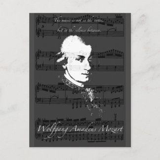 Wolfgang Amadeus Mozart Briefkaart