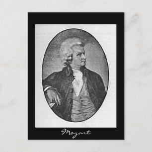 Wolfgang Amadeus Mozart Briefkaart