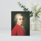 Wolfgang Amadeus Mozart Briefkaart (Staand voorkant)